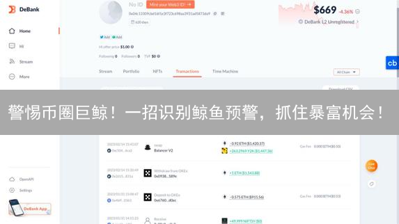 警惕币圈巨鲸！一招识别鲸鱼预警，抓住暴富机会！
