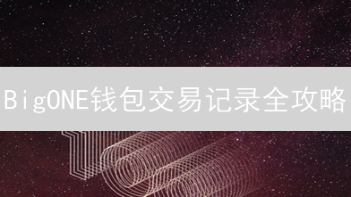 BigONE钱包交易记录全攻略：历史追踪、问题排查，一文搞定！