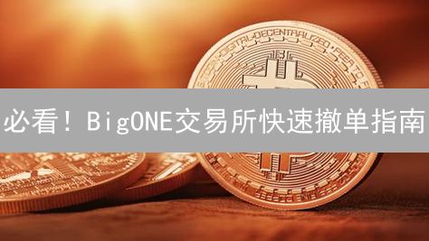 必看！BigONE交易所快速撤单指南：避免损失，优化策略！